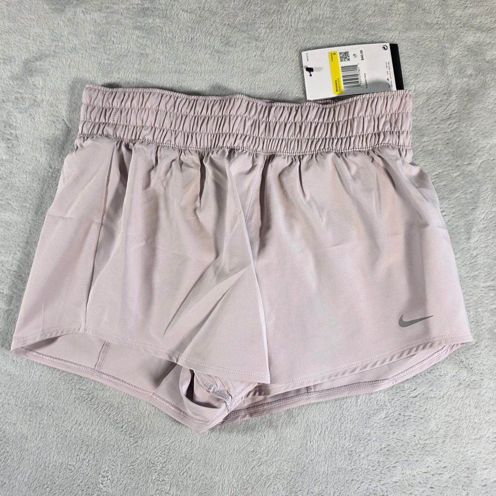 Nike‎ Womens Dri-Fit Training Running Shorts Light Pink Small DX6010-019 New